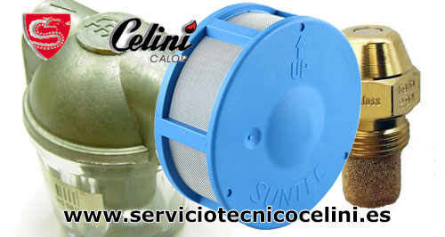 Sustitución de inyector y filtros de gasoil, de quemador de gasoil Celini Mironcillo